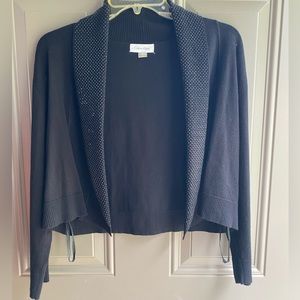 Calvin Klein Beaded Long Sleeve Dressy Shrug Sweater size L - NWOT